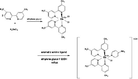 Scheme 1 Synthesis Of Os44 Dimethyl 22 Bipyridine 2 Cl 2