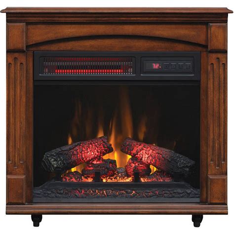 Best free standing electric fireplace canada. Electric Infrared Fireplace Heated Free Standing Rolling ...