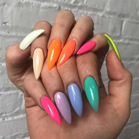 Cute Multi Colored Nails To Copy This Summer Stayglam
