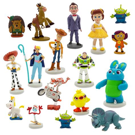 Disney Store Toy Story 4 Mega Figurine Set Cake Topper 19 Pieces New W