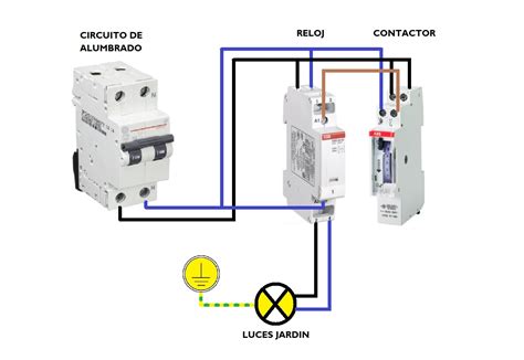 Croquis Con Contactor Mas Reloj Horario Esquemas Electricos My Xxx Hot Girl