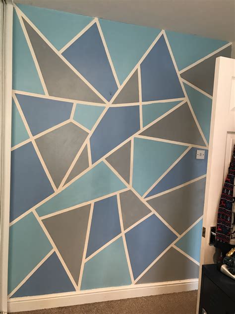 30 Simple Geometric Wall Paint Decoomo