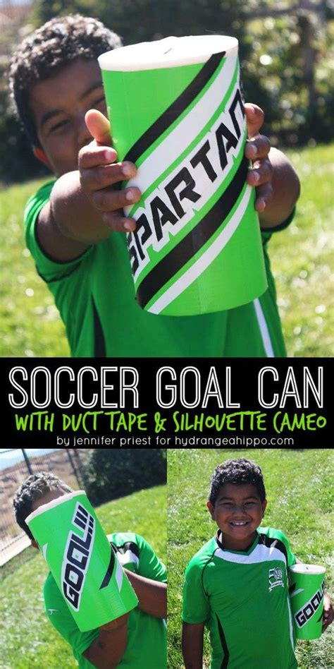 Diy Soccer Goal Can With Duct Tape Smart Fun Diy Soccer Goal Fun