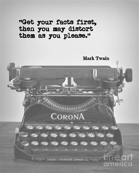 Mark Twain Typewriter Quote Digital Art By David Hinds