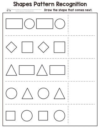 1600 x 1236 jpeg 235 кб. Shapes Pattern Recognition for Kindergarten | Shape ...