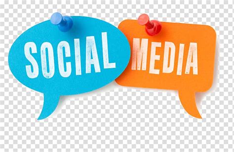 Blue And Orange Social Media Text Bobble Social Media Marketing Mass