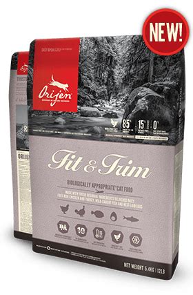 Plus, taurine and calcium to improve the muscular and cardiovascular system. Holistic Cat Food Orijen Fit & Trim 12 lb - HOLISTIC PET ...