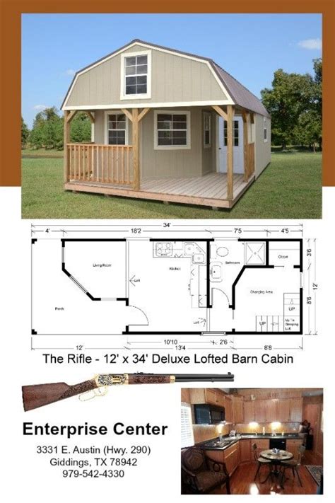 14x40 Deluxe Lofted Barn Cabin Floor Plans ~ Barndcro
