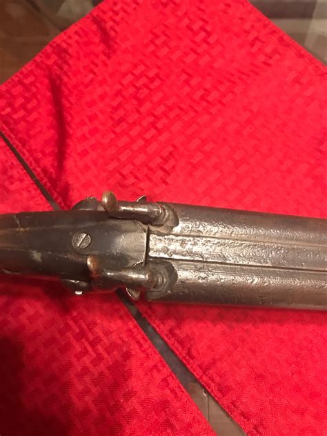 Antique Double Barrel Shotgun Maybe Mid S No Maker Mark Or Identifying Numbers Looking