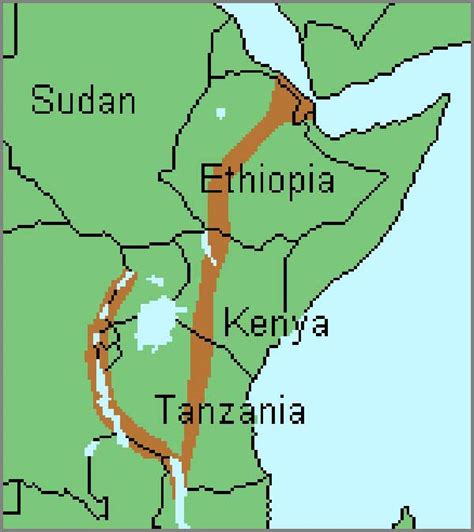Bordered on the north by the mediterranean sea the west by the atlantic ocean south to the junction of the oceans. eLimu | East Africa: The physical environment