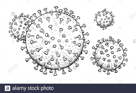 Cómo dibujar y colorear mándalas. Dibujo de Coronavirus COVID-19 Fotografía de stock - Alamy