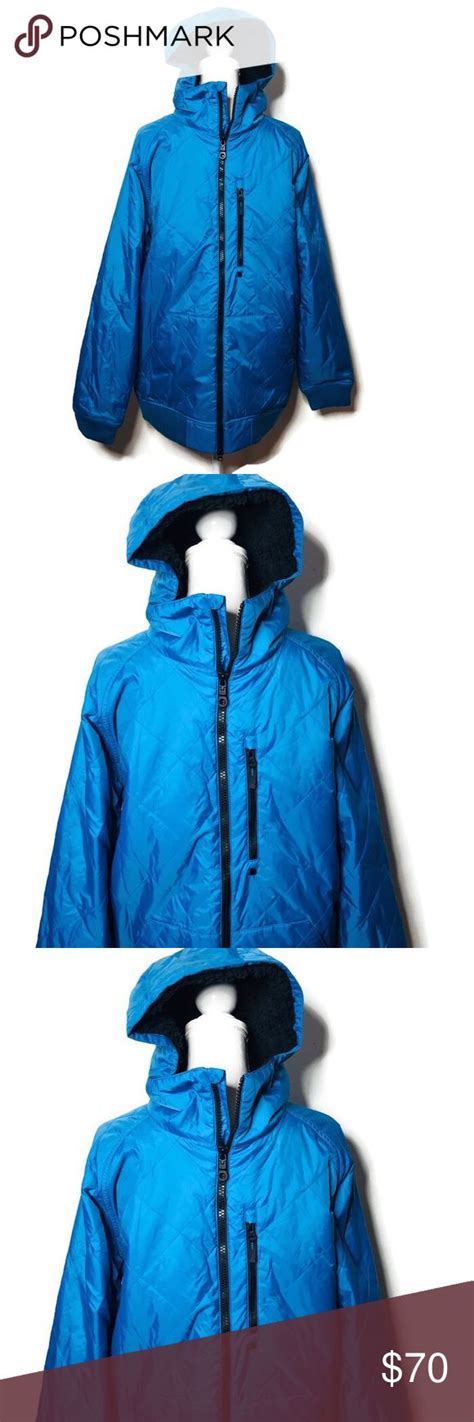 Burton Dryride Blue Sherpa Lined Snow Jacket M Fashion Sherpa Lined