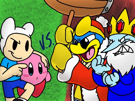 King Dedede Voice Right Back At Ya - Colors Live - Finn & Kirby vs. Ice King & King Dedede by JouigiRabbit