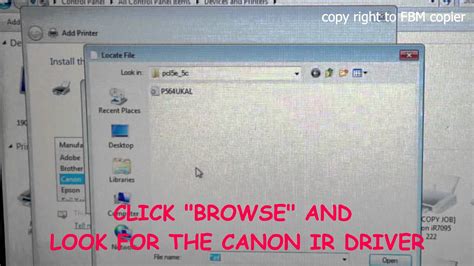 Directly starting the mf/lbp network setup tool. How to Install Canon IR Series Copier Printer Driver using Network - YouTube