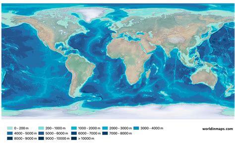 Interactive Ocean Depth Map Ar