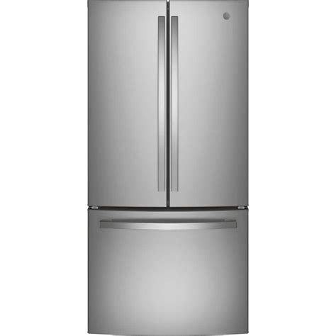 GE 18 6 Cu Ft French Door Refrigerator In Stainless Steel Counter