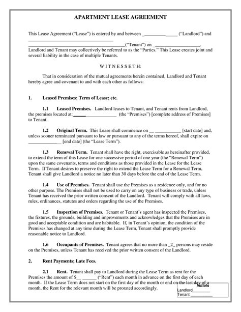 Chicago Illinois Apartment Lease Agreement Template Fill Out Sign