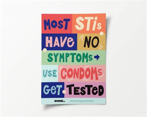 Most STIs Have No Symptoms Poster SHINE SA