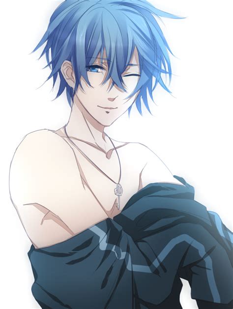Cute Blue Haired Boy Vocaloid Fanart On Yaoi
