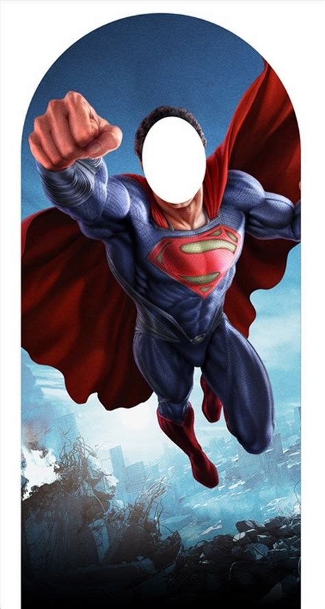 Superman Stand In Cardboard Cutout Standee Man Of Steel Superhero