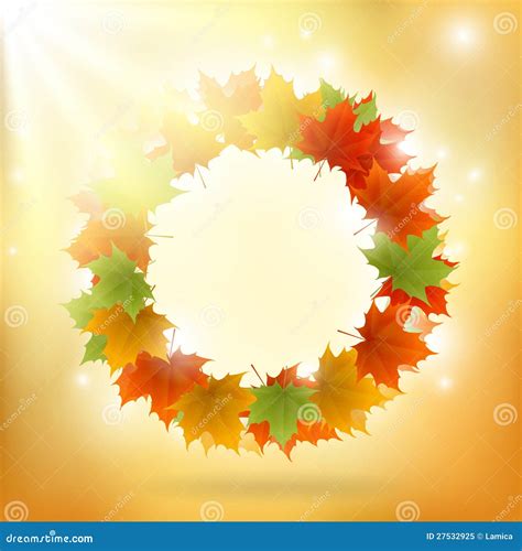 Abstract Gold Autumn Background Stock Vector Illustration Of Airy