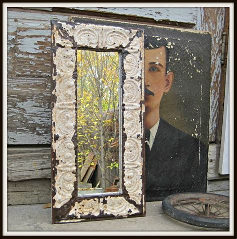 A better way to shop ebay! Vintage Antique ceiling tin mirror. Tin ceiling by ...