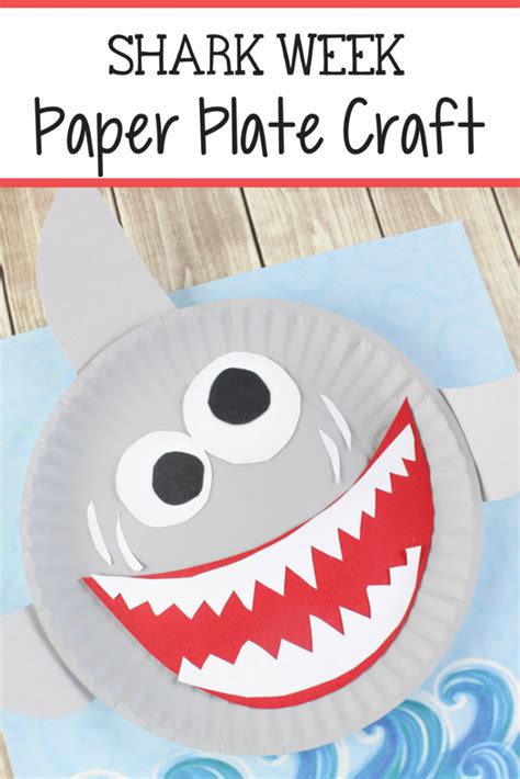Shark Paper Plate Craft For Kids The Relaxed Homeschool
