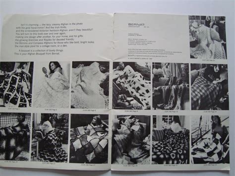 Vintage Bernat Afghans To Knit And Crochet Pattern Book 160 Etsy Canada