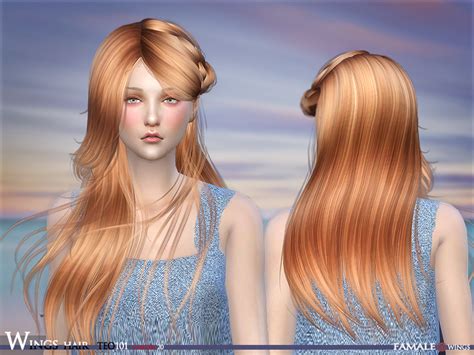The Sims Resource Wings Sims4hair Teo101 F