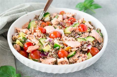 Quinoa Salad With Salmon Delicious Meets Healthy