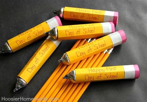 Back To School Candy Pencils Hoosier Homemade Back To School Crafts
