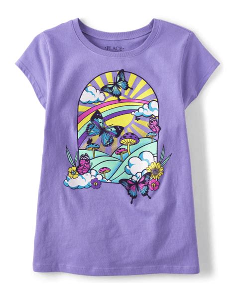 Shop All Girls T Shirts And Graphic Tees The Childrens Place