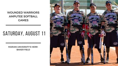Wounded Warriors Amputee Softball Game August 11 Fond Du Lac Dock