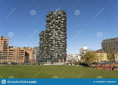 Vertical Forest Building In Milan Editorial Image Image Of Architect