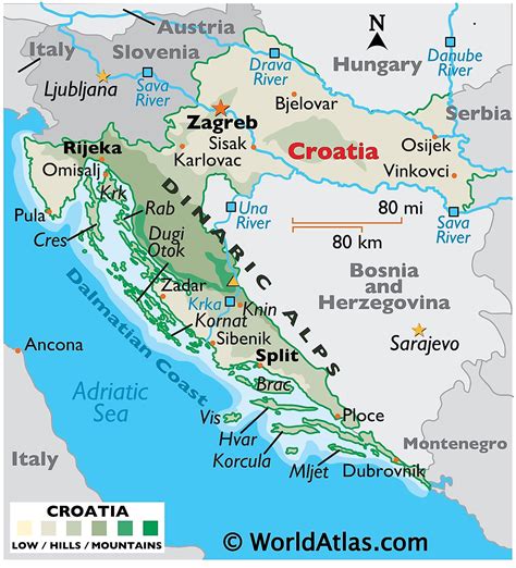 Croatia Maps And Facts World Atlas