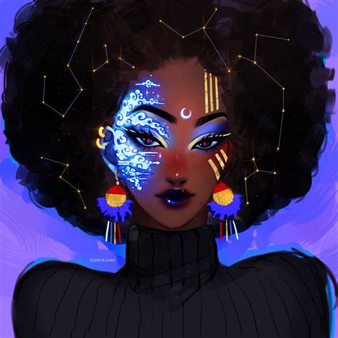 ☁️🌟ozu☄ Commissions Open Ozumiiwizard Twitter Black Girl Art