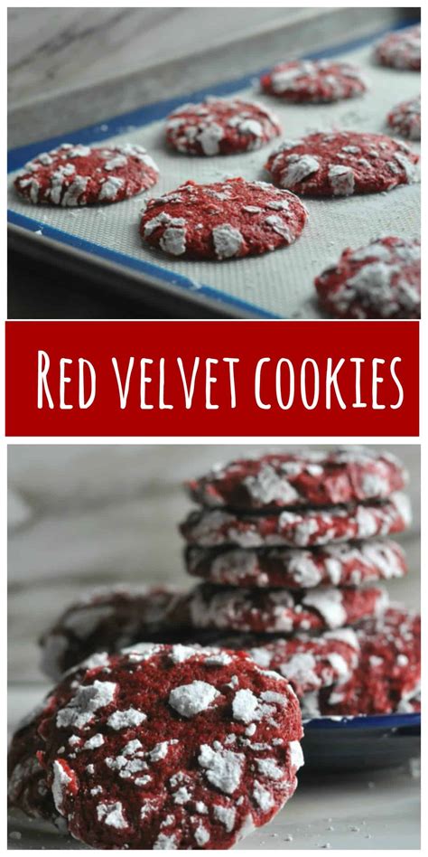 Looking for red velvet cookie recipes? Red Velvet Cookies - Dining with Alice