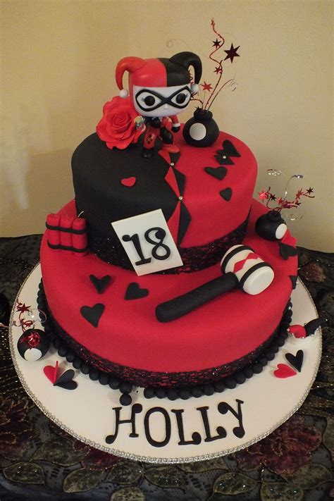 Acrylic birds of prey harley quinn blowing kisses cake topper party decoration for wedding anniversary birthday graduation. Pin on Cakes I've Made