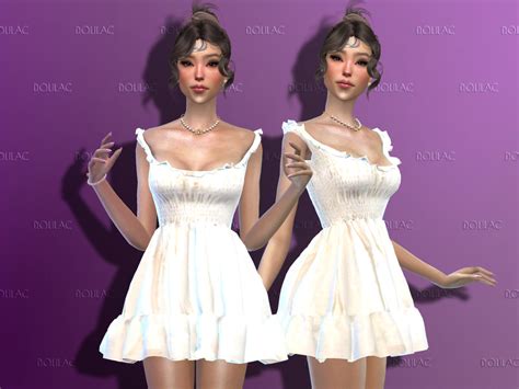 The Sims Resource Puffy Short Dress Do168