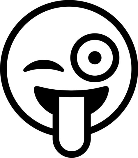 Emoji Wink Emoticon Clip Art Emoji Png Download 610700 Free