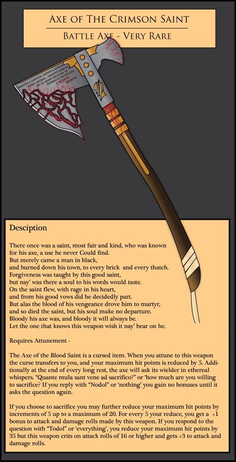 Magic Items Dungeons And Dragons Homebrew Dnd