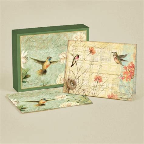 Cards in english, cards for english, cards for learning english, cards for training, application for id: Hummingbirds Deluxe Note Cards , 2080513 | Lang | Notecard set, Note cards, Cards