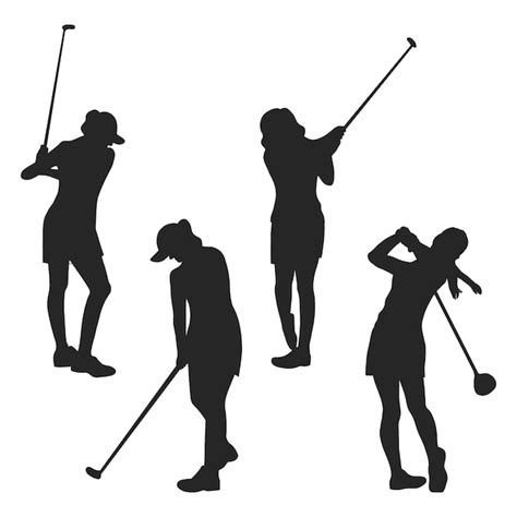 Golf Woman Silhouette Images Free Download On Freepik