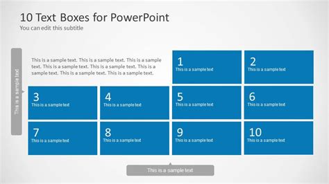 10 Text Boxes With Numbers For Powerpoint Slidemodel