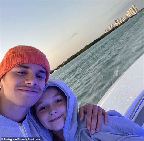 Romeo Beckham 18 Shares A Sweet Snap With Sister Harper Nine In