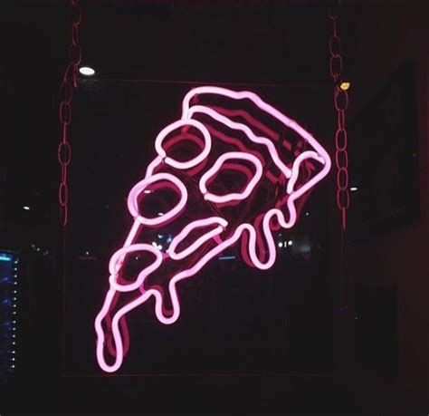 Pink Pizza Neon Signs Neon Lighting Neon Aesthetic