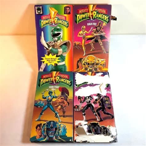 Mighty Morphin Power Rangers Vhs Lot Action Adventure Sci Fi
