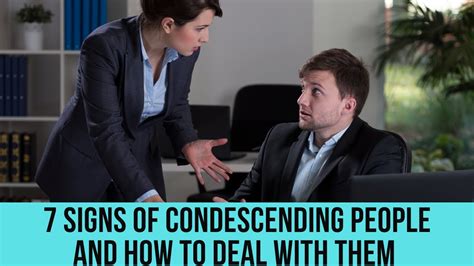 7 Signs Of A Condescending Person And How To Deal With Them Youtube