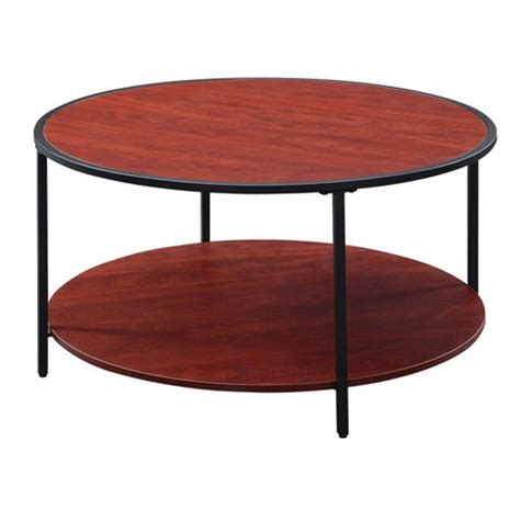 Our best 27 coffee table choices this 2021. Tucson Metal Round Coffee Table Cherry/Black - Johar ...