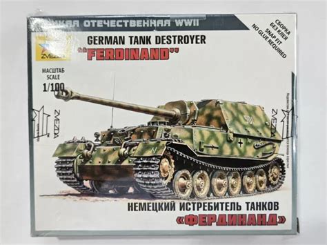 Ww2 Zvezda Ferdinand Elefant Tank Destroyer 15mm 1100 For Flames Of